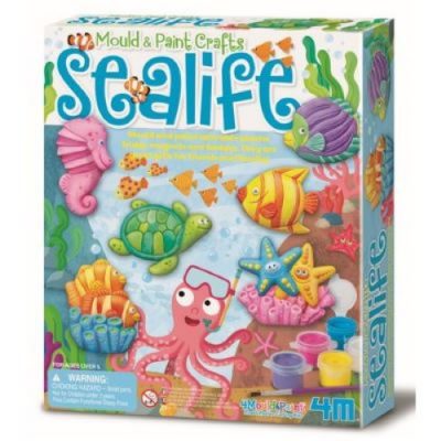 4M Mould & Paint Glitter Craft Sealife