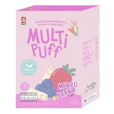 Apple Monkey Organic Multi Puff MIXED BERRY