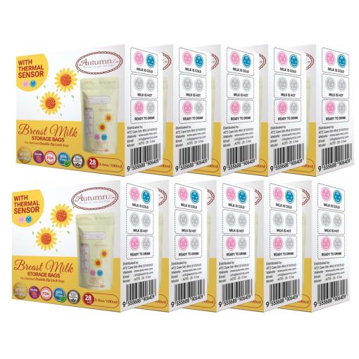 Autumnz Breastmilk Storage Bags 3-5oz Thermal Sensor x 10