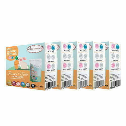 Autumnz Breastmilk Storage Bags 5ozThermal Sensor x 5