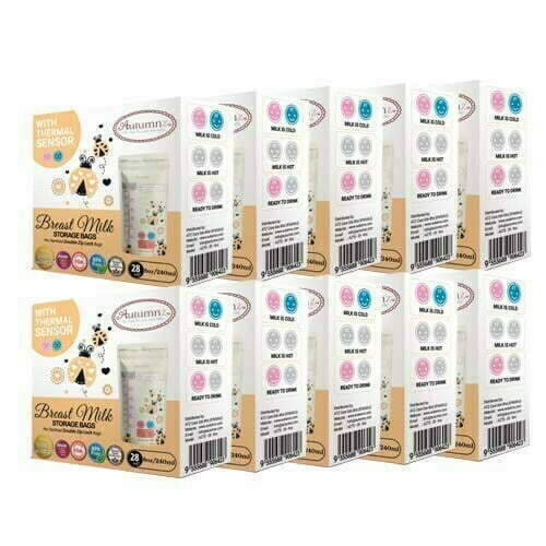 Autumnz Breastmilk Storage Bags 8oz Thermal Sensor x 10