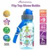 Autumnz Flip Top Straw Bottle 500ml SPARKY ROBOT1