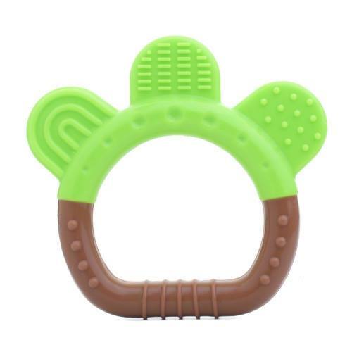 Autumnz Garden Silicone Teether GREEN BROWN