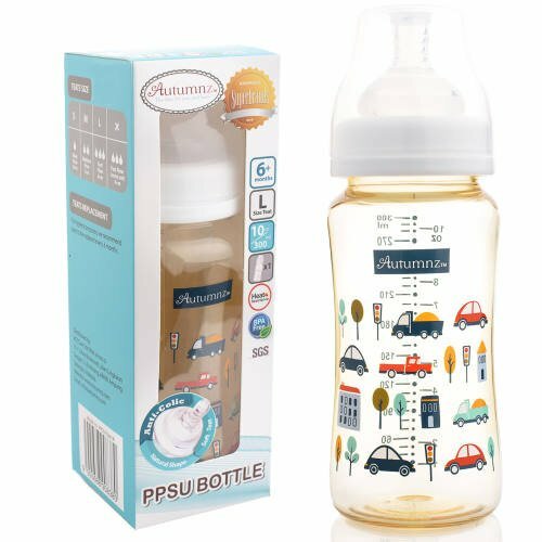 Autumnz PPSU Wide-Neck Bottle 10oz BUZY DAY