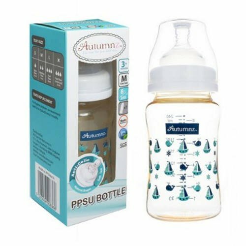 Autumnz PPSU Wide-Neck Bottle 6oz MARINE BLUE