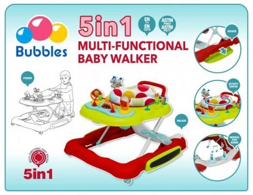 Bubbles 5-in-1 learn2walk Walker CARNIVAL