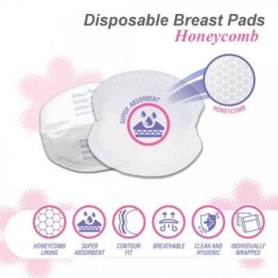 Bubbles Disposable Honeycomb Breast Pads1