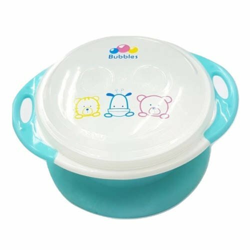 Bubbles Suction Bowl With Lid