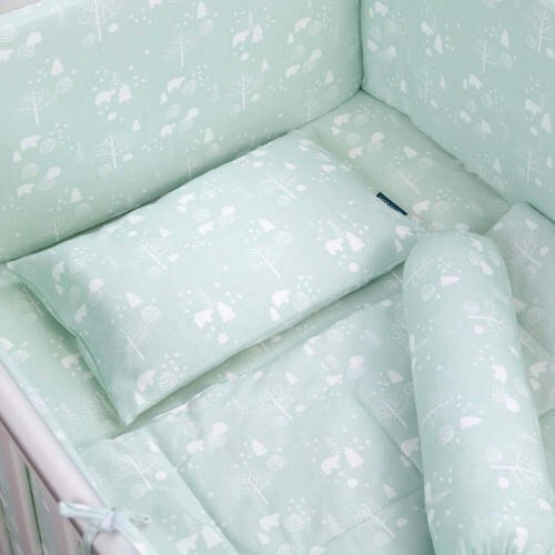 Comfy Baby 6-in-1 Bedding Set GREEN BEAR