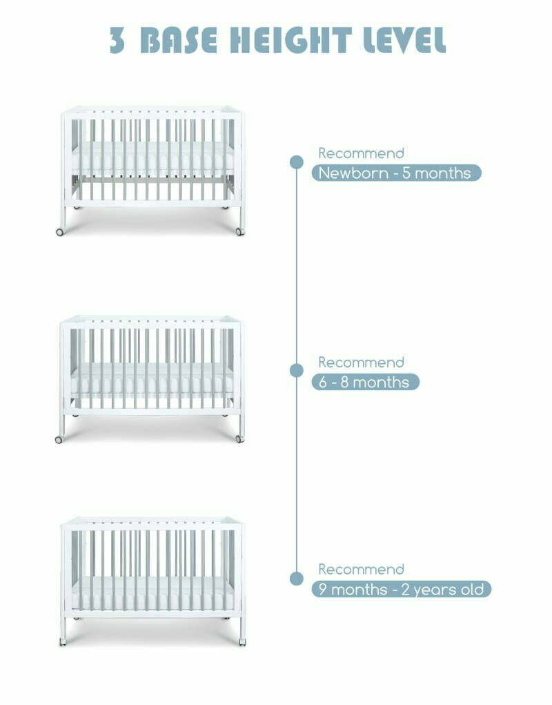 Comfy Baby Ciak Baby Cot Heigh Level