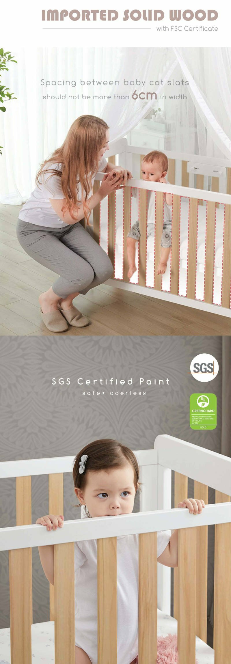 Comfy Baby Luca Baby Cot Product Descriptions