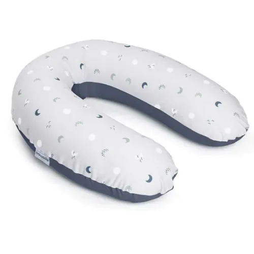 Doomoo Buddy Maternity & Nursing Pillow BLUE GREY MOON