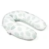 Doomoo Buddy Maternity & Nursing Pillow LEAVES AQUA GREEN