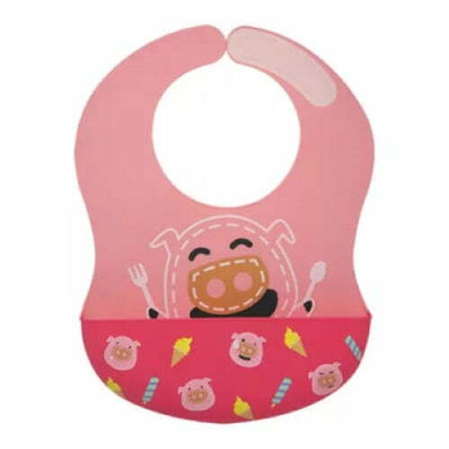 Marcus & Marcus Wide Coverage Silicone Baby Bib Pokey