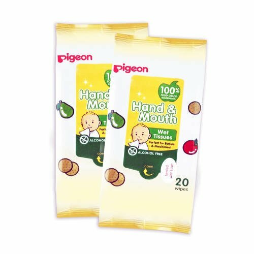 Pigeon Hand & Mouth Wet Tissue 20pcs x2