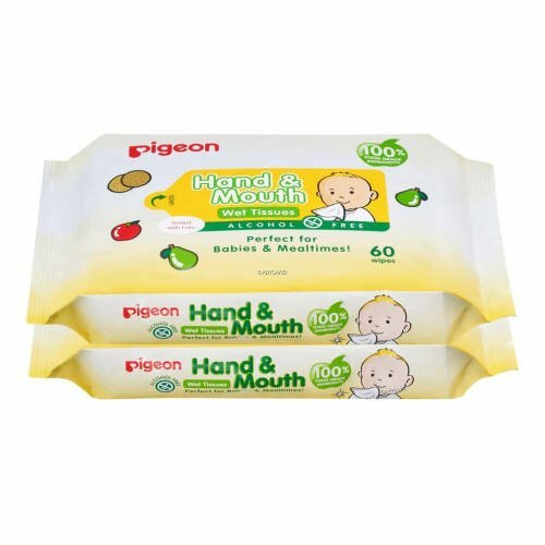 Pigeon Hand & Mouth Wet Tissue 60pcs x2