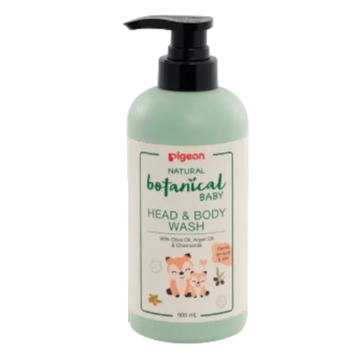 Pigeon Natural Botanical Baby Head & Body Wash 500ML