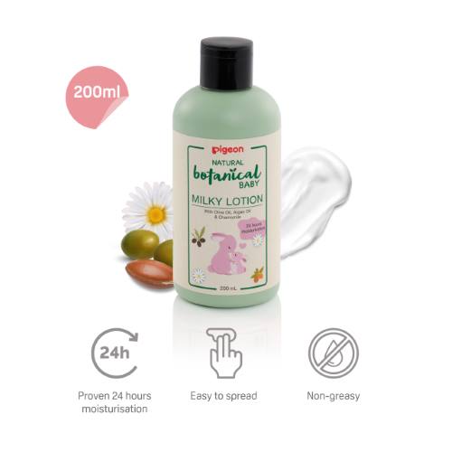 Pigeon Natural Botanical Baby Milky Lotion 200ml