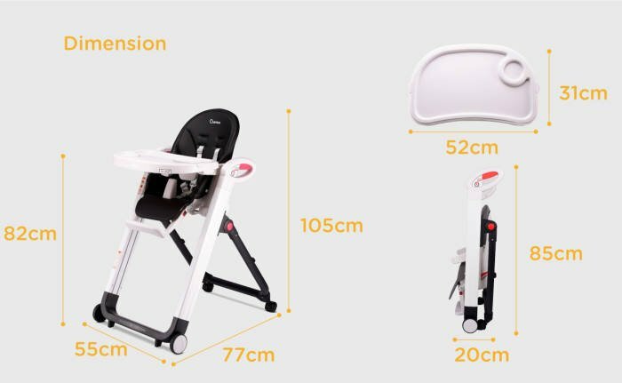 Quinton Go Berry Highchair Descriptions1