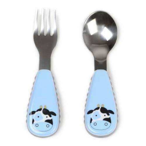 Skip Hop Zootensils Fork & Spoon Set COW