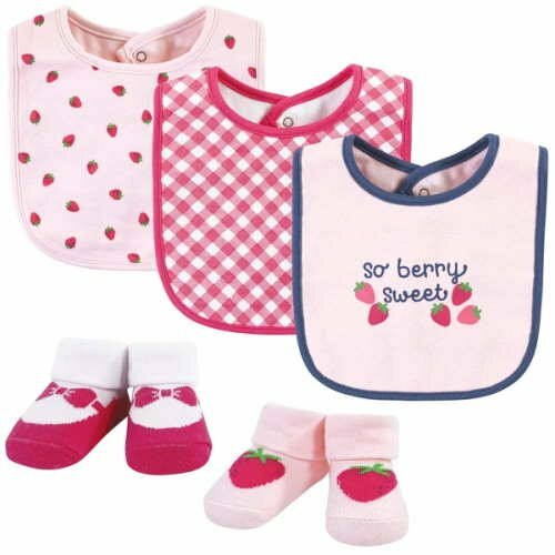 Hudson Baby Baby Bib & Sock 5pcs 17608