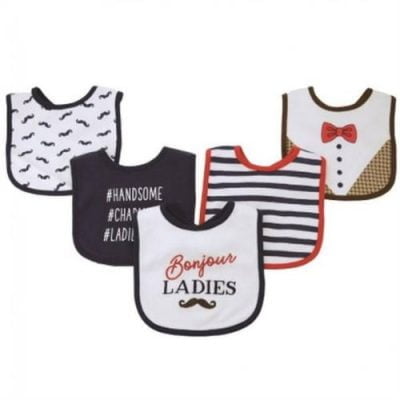 Hudson Baby Baby Bib 5pcs 51022