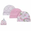 Hudson Baby Newborn Baby Caps 3pcs 52307