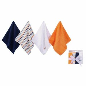 Hudson Baby Wash Cloth Woven 4pcs 57253