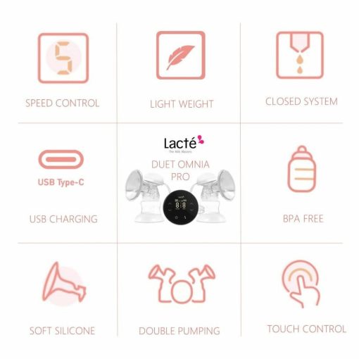 Lacte Duet Omnia Pro Breast Pump Descriptions