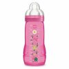 MAM Easy Active Baby Bottle 330ml x 1 PINK BIRD & LEOPARD