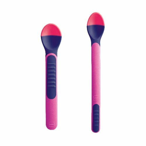 MAM Heat Sensing Feeding Spoon PINK