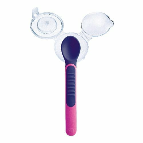 MAM Heat Sensing Feeding Spoon PINK