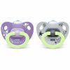 Nuk Happy Nights Soother PURPLE & GREY