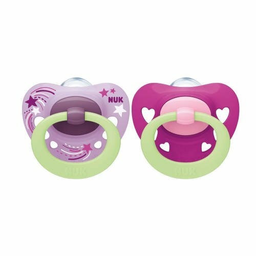 Nuk Signature Night Soother PURPLE STARS