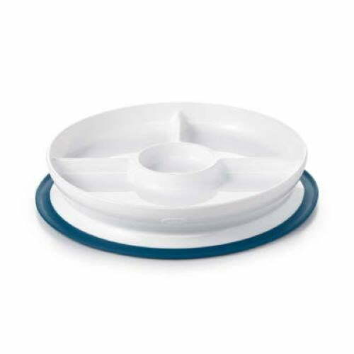 OXO TOT Stick & Stay Suction Divided Plate NAVY