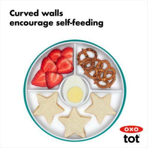 OXO TOT Stick & Stay Suction Divided Plate