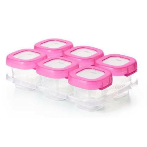 OXO Tot Baby Blocks Freezer Storage Container 2Oz PINK