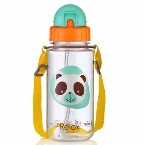 Relax Kids Tritan Straw Bottle 400ml D7640 PANDA