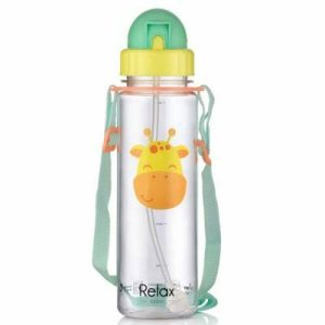 Relax Kids Tritan Straw Bottle 500ml D7655 GIRAFFE