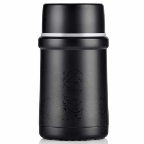 Relax Stainless Steel Thermal Food Jar 720 BLACK