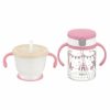 Richell Aqulea Training Cup & Straw Bottle PINK