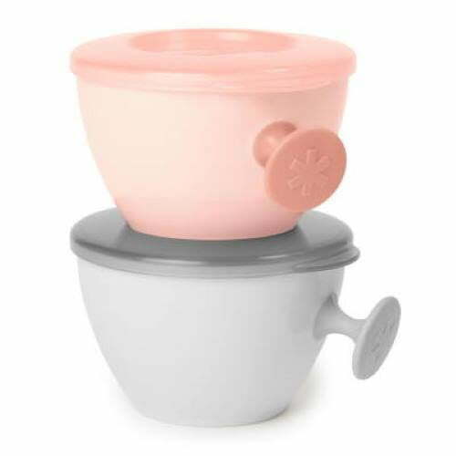 Skip Hop Easy Grab Bowl GREY & SOFT CORAL