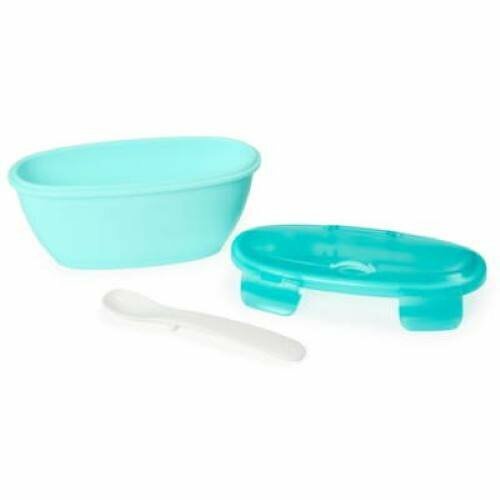 Skip Hop Easy Serve Travel Bowl & Spoon TEAL