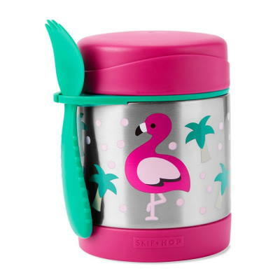 Skip Hop Insulated Food Jar FLAMINGO