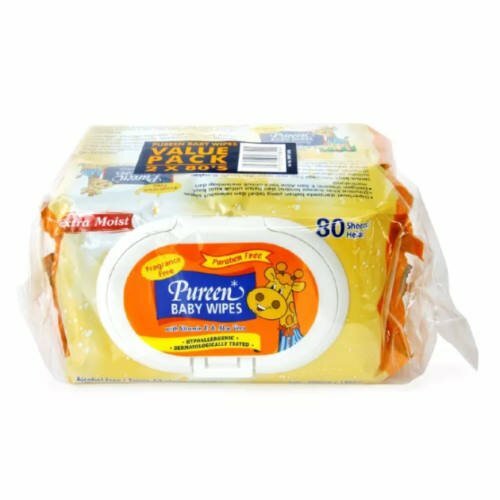 Pureen Baby Wipes 80 wipes x 2 packs