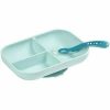 Beaba Silicone Meal Set With Suction Pad BLUE