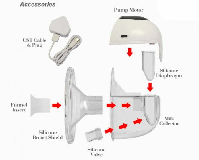 Bubbles L9 Wearable Electric Breast Pump