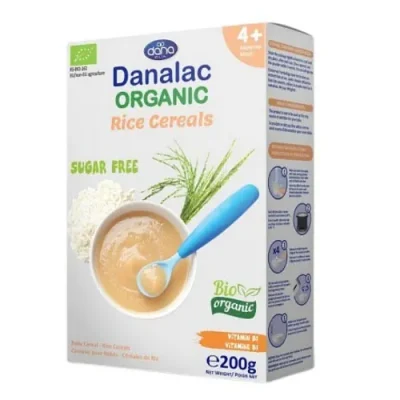 Danalac Organic Corn Rice & Banana Cereal