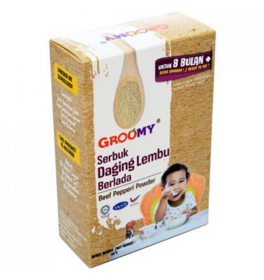 Groomy Baby Food Powder BEEF PEPPERI