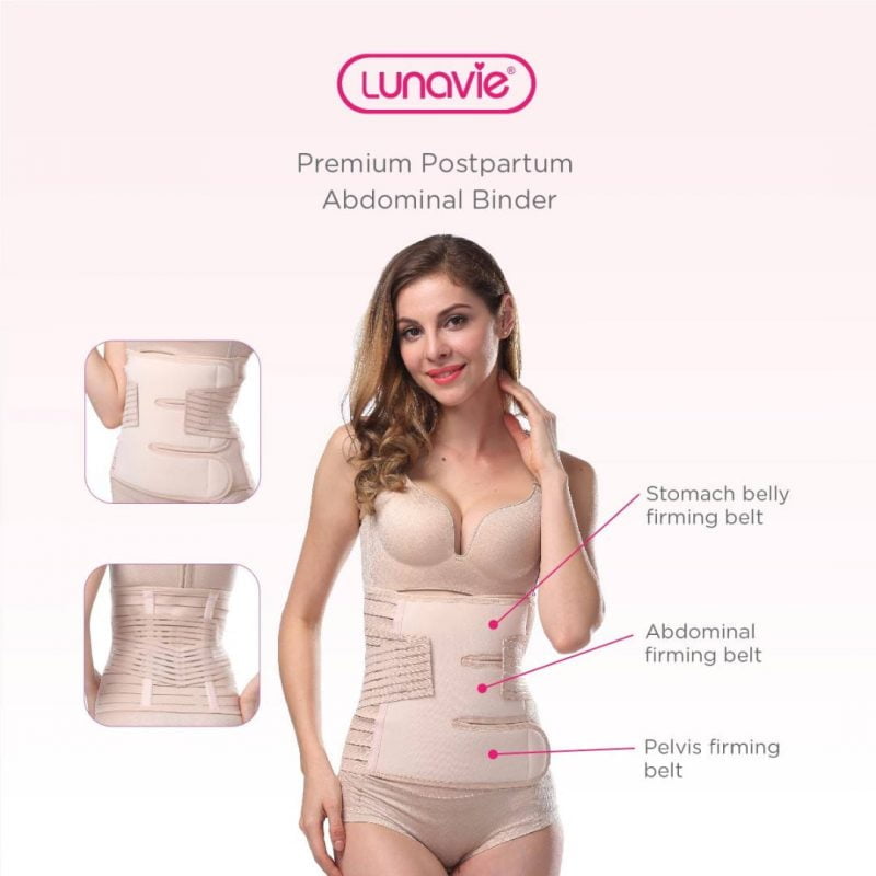 Lunavie Postpartum Abdominal Binder Descriptions